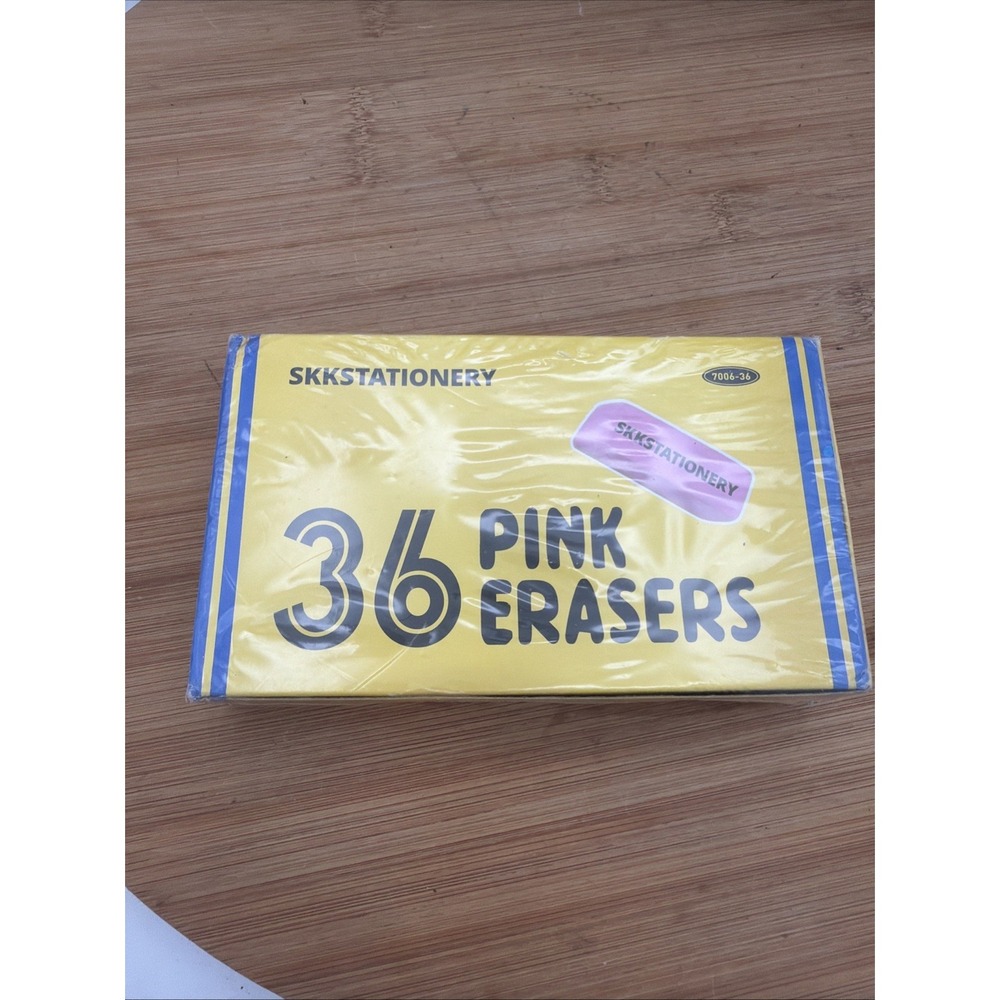 Pink Erasers Bulk - Latex Free - Smudge Resistant - Large Pink Eraser - Big Size